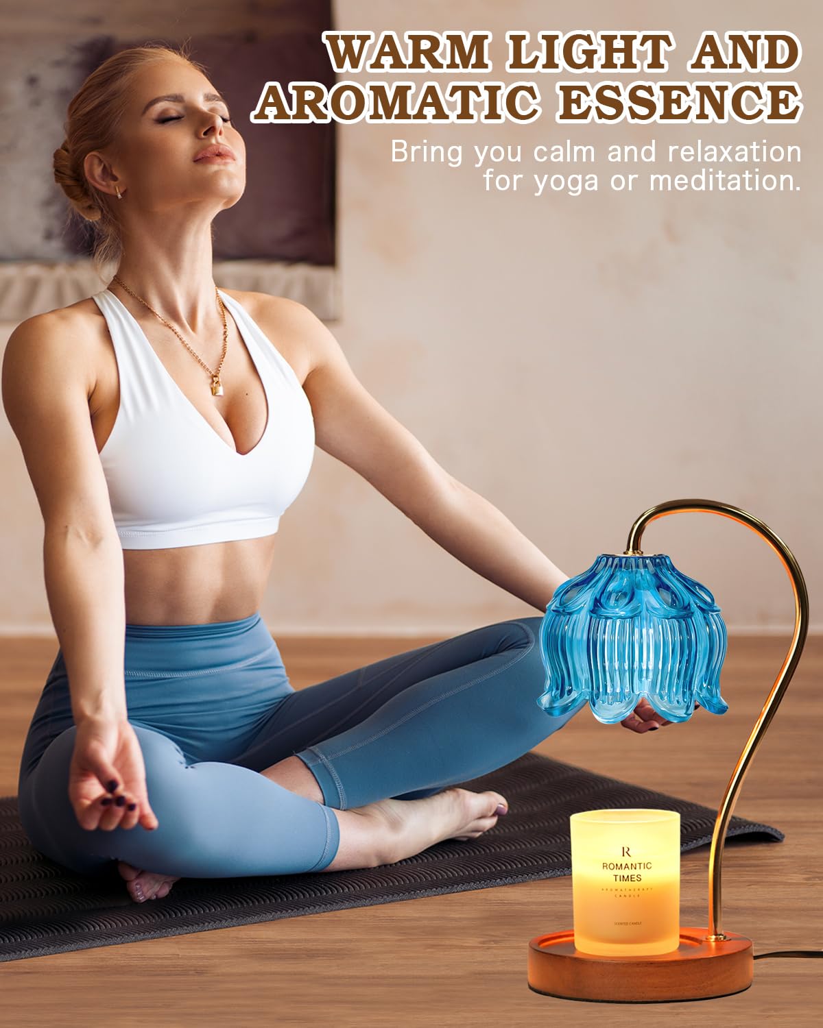 Funistree Flower Candle Warmer Lamp with Timer