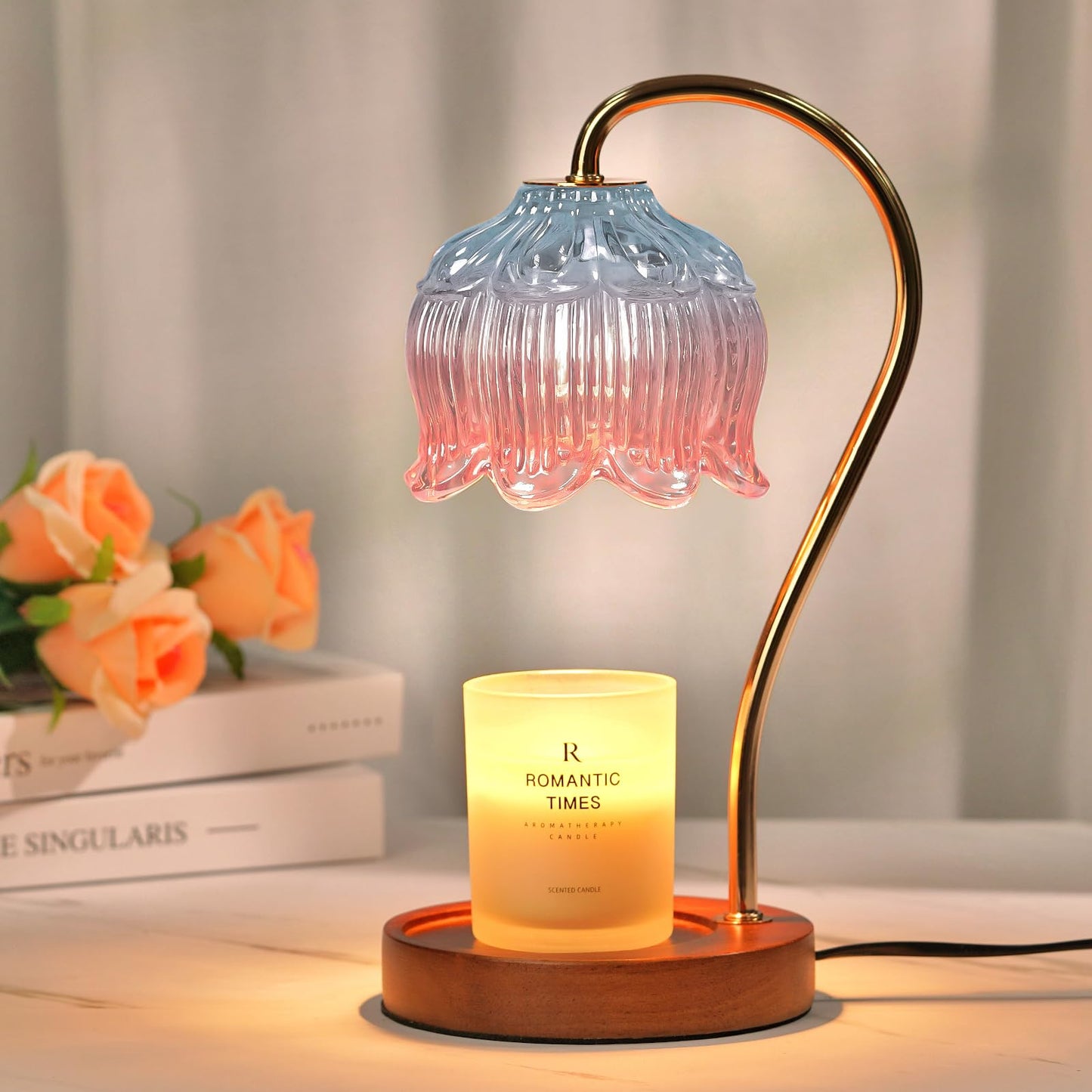 Funistree Flower Candle Warmer Lamp with Timer