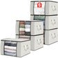 Fab Totes Clothes Storage Bags 6 Pack Foldable Organizers