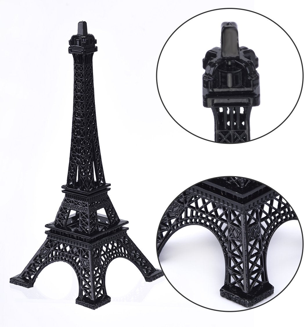 ESHATO Eiffel Tower Statue Gold Metal Decorative Figurine 7 Inch