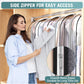 Liuoud Clear Garment Bags 4 Pack 40 Inch Gusseted Suit Covers
