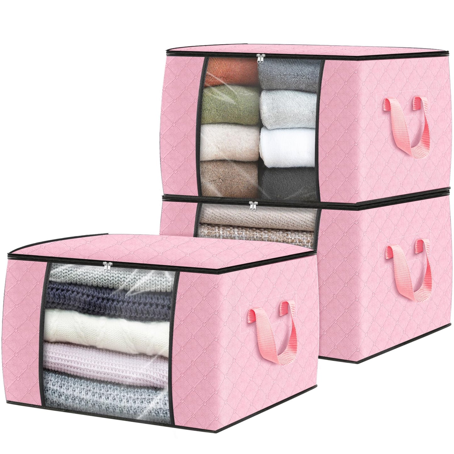 Fab Totes Clothes Storage Bags 6 Pack Foldable Organizers