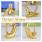 BOPART Gold Thinker Statues 3 Piece Modern Figurine Set