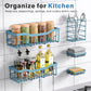 EUDELE Adhesive Shower Caddy 5 Pack Rustproof Organizer