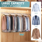Liuoud Clear Garment Bags 4 Pack 40 Inch Gusseted Suit Covers