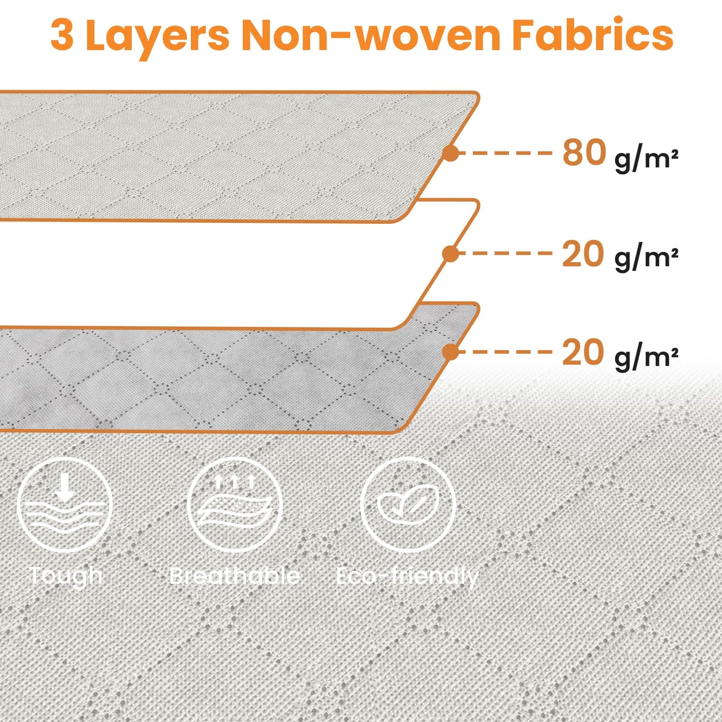 Fab Totes Clothes Storage Bags 6 Pack Foldable Organizers