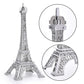 ESHATO Eiffel Tower Statue Gold Metal Decorative Figurine 7 Inch