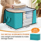 Fab Totes Clothes Storage Bags 6 Pack Foldable Organizers
