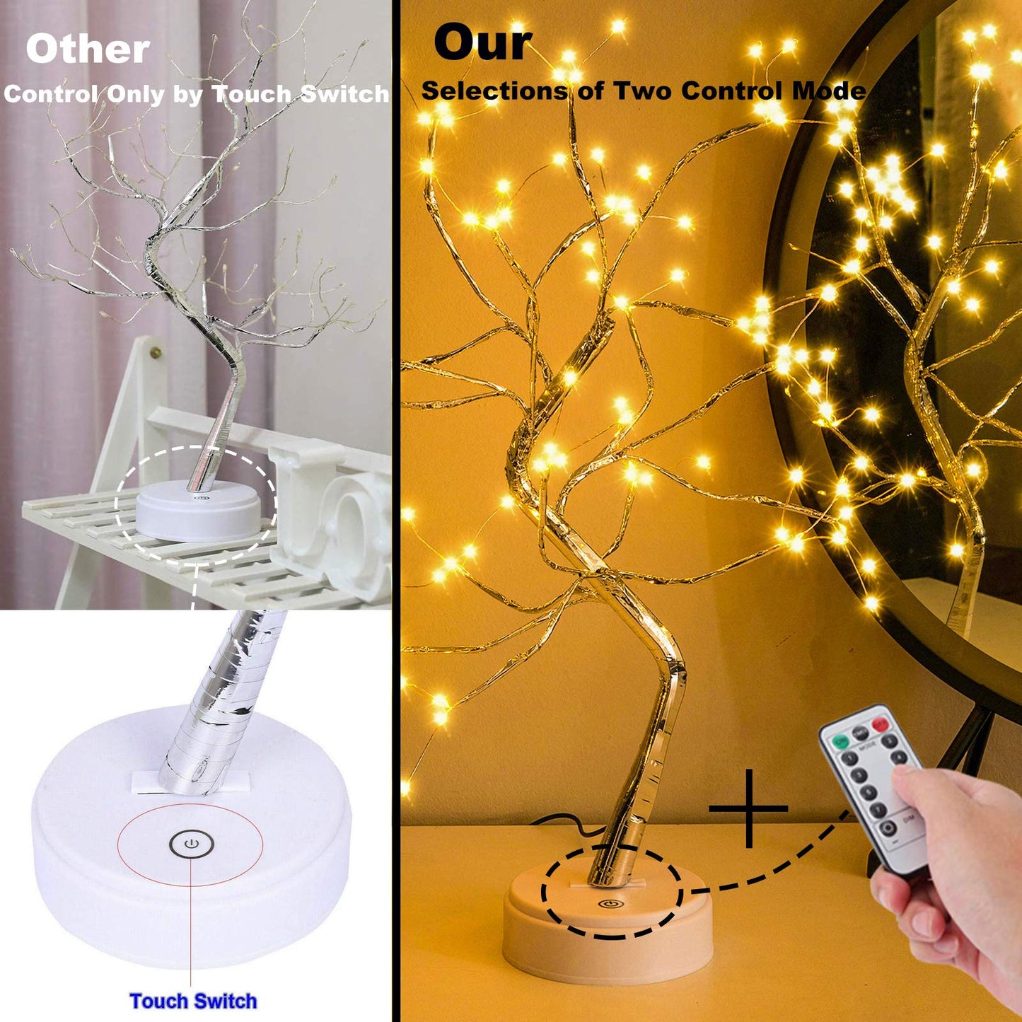 Bonsai Fairy Spirit Tree Lamp 20 Inch LED Lighted Tree Decor