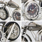 Metal Motorcycle Wall Clock Bronze Decorative Shelf Clock