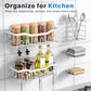 EUDELE Adhesive Shower Caddy 5 Pack Rustproof Organizer