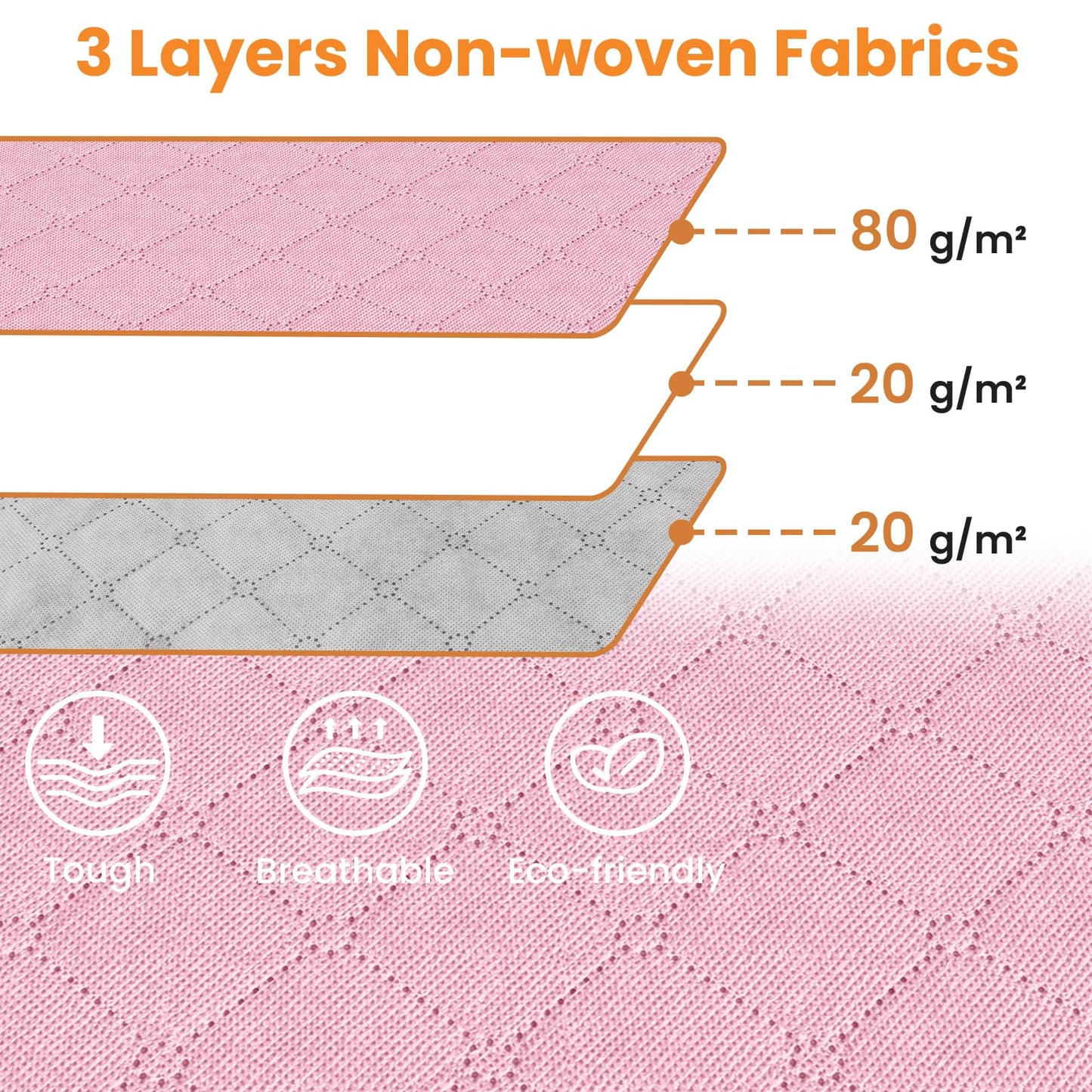 Fab Totes Clothes Storage Bags 6 Pack Foldable Organizers