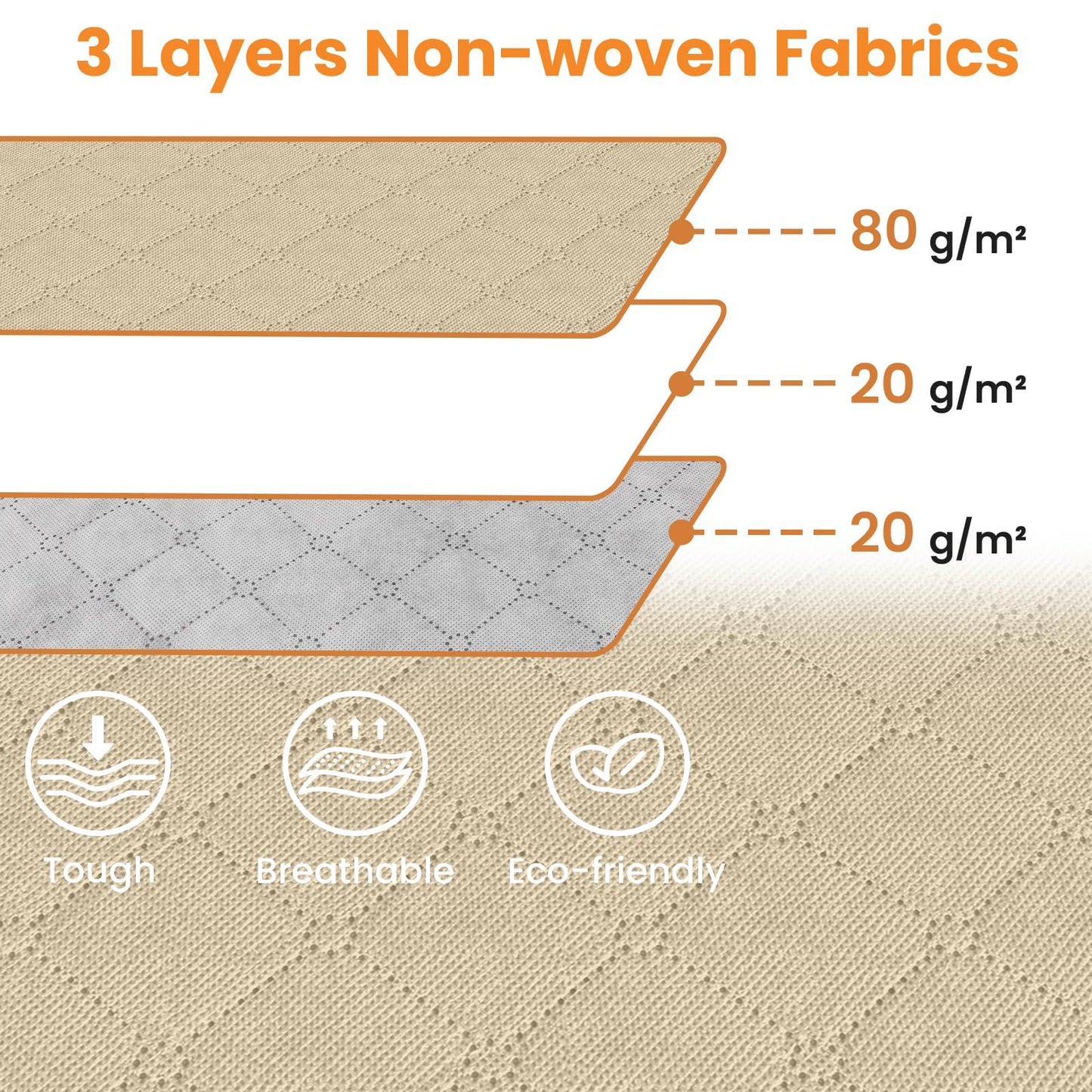 Fab Totes Clothes Storage Bags 6 Pack Foldable Organizers