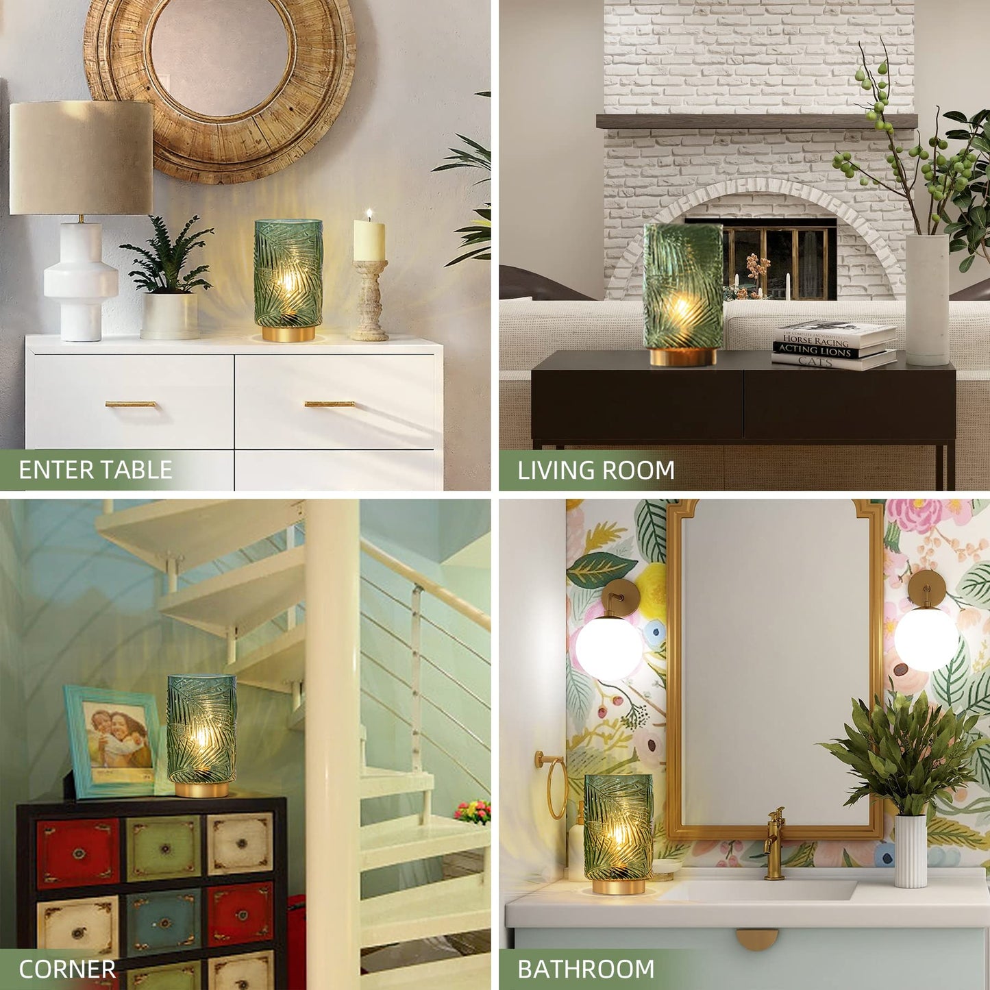 Battery Operated Cordless Table Lamp LED Nightlight with Timer