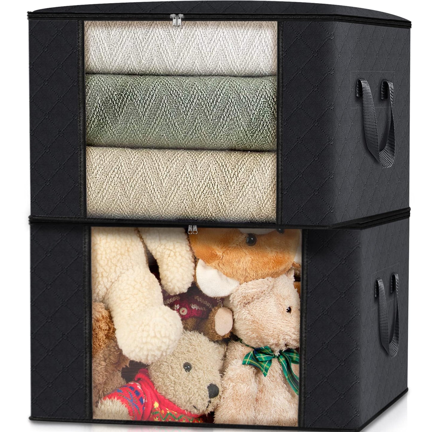 Fab Totes Clothes Storage Bags 6 Pack Foldable Organizers