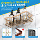 EUDELE Adhesive Shower Caddy 5 Pack Rustproof Organizer