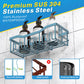 EUDELE Adhesive Shower Caddy 5 Pack Rustproof Organizer