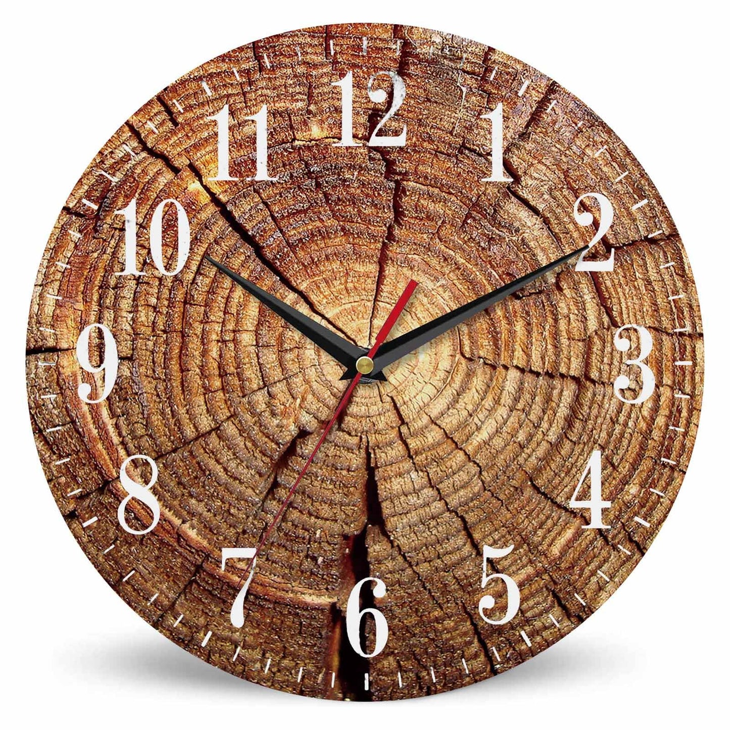 Mxocom Wheel Wall Clock Modern Car Tire Style Clock 10 Inch