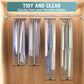 Liuoud Clear Garment Bags 4 Pack 40 Inch Gusseted Suit Covers