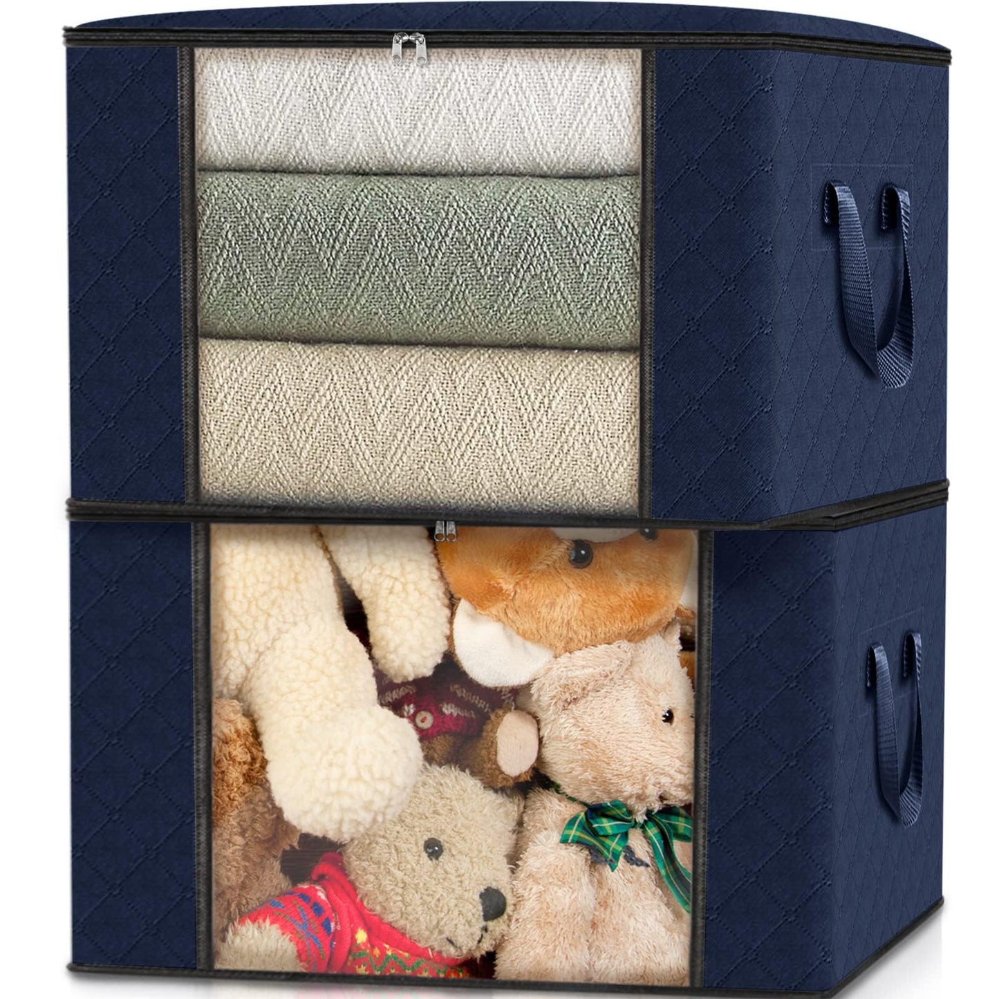 Fab Totes Clothes Storage Bags 6 Pack Foldable Organizers