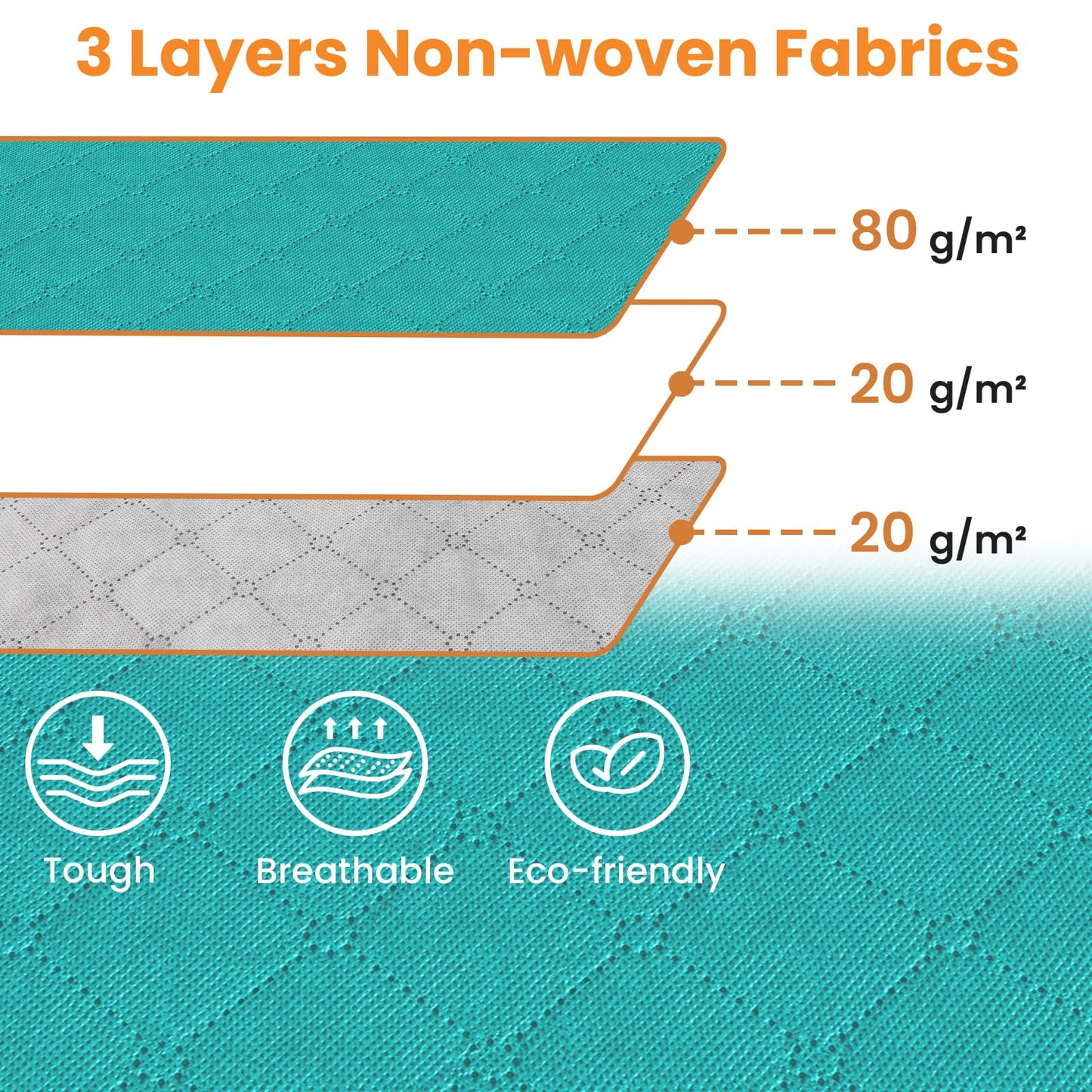 Fab Totes Clothes Storage Bags 6 Pack Foldable Organizers