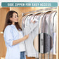 Liuoud Clear Garment Bags 4 Pack 40 Inch Gusseted Suit Covers