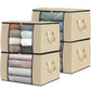 Fab Totes Clothes Storage Bags 6 Pack Foldable Organizers