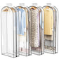 Liuoud Clear Garment Bags 4 Pack 40 Inch Gusseted Suit Covers