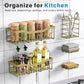 EUDELE Adhesive Shower Caddy 5 Pack Rustproof Organizer