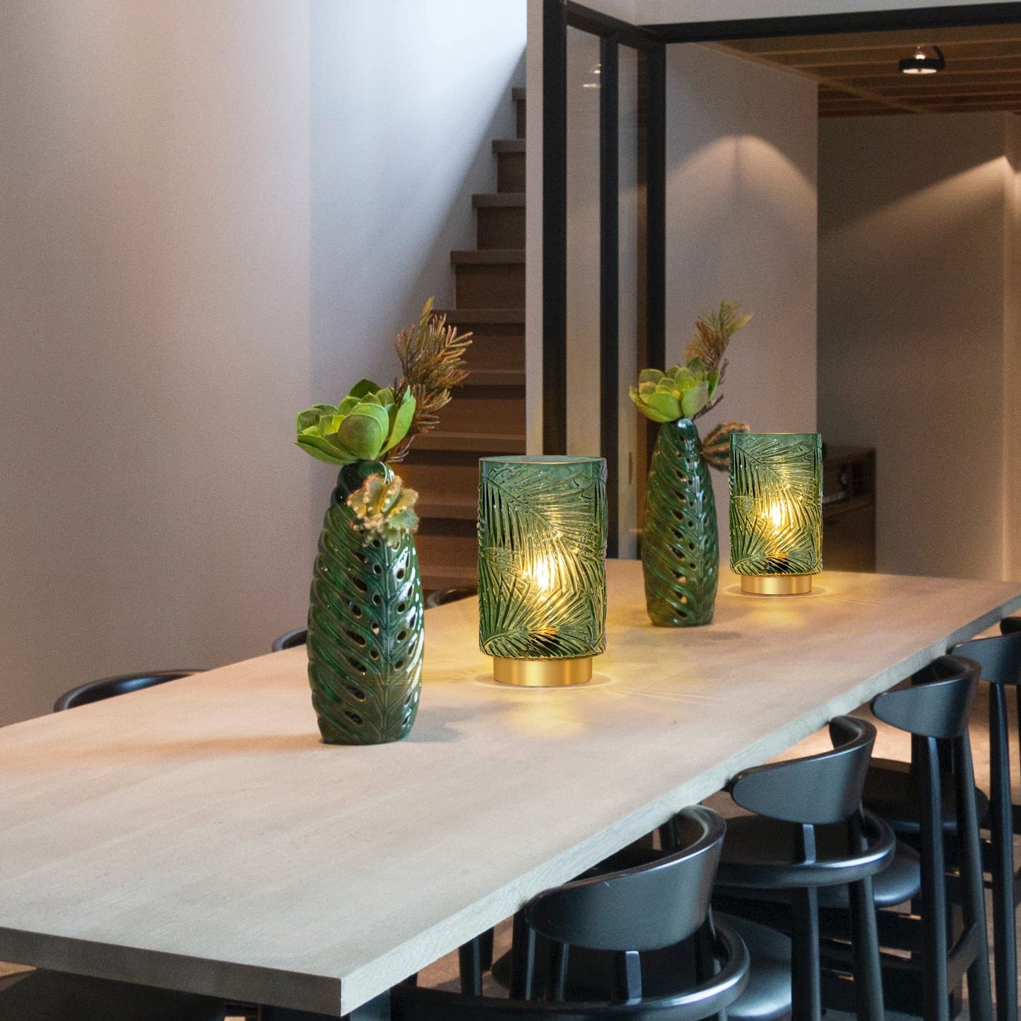 Battery Operated Cordless Table Lamp LED Nightlight with Timer