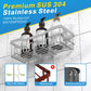 EUDELE Adhesive Shower Caddy 5 Pack Rustproof Organizer